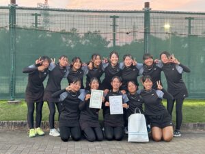 ソフトテニス部　ガーデンカップ優勝